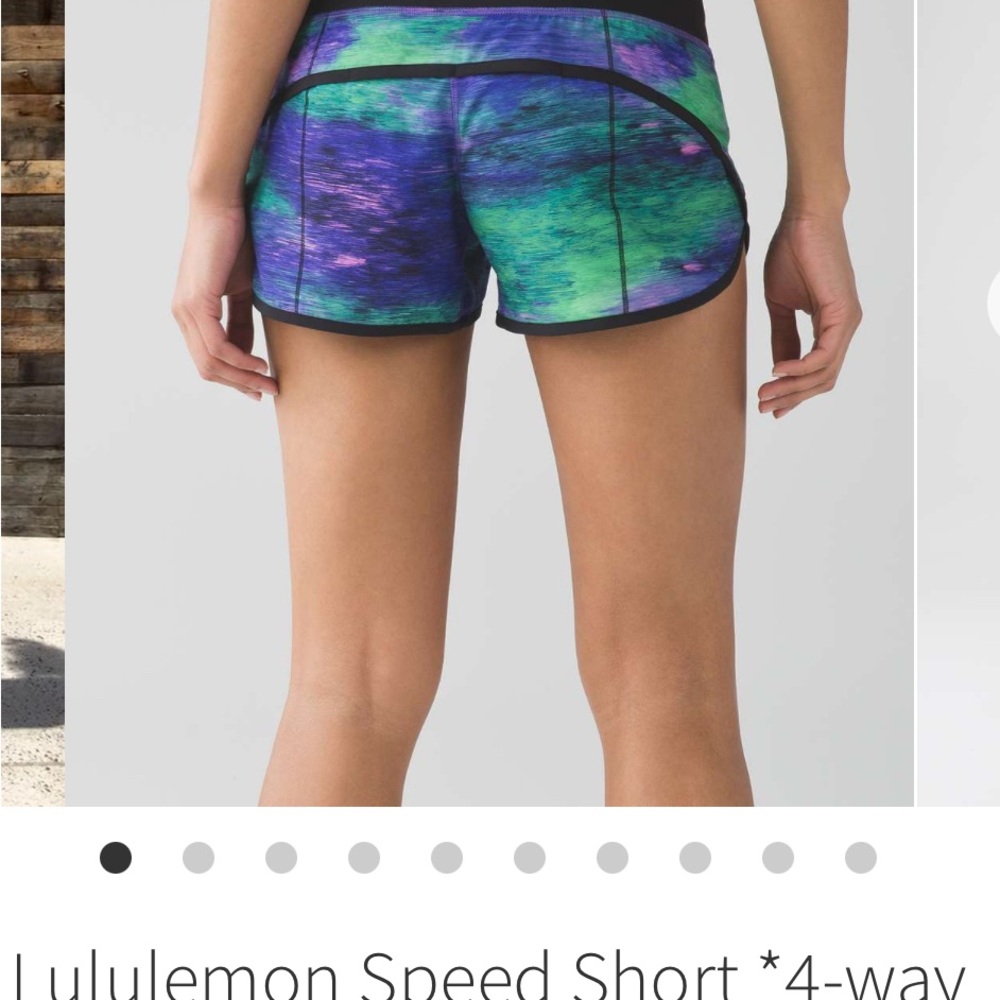 lululemon athletica Women's Multicolor Speed Shorts